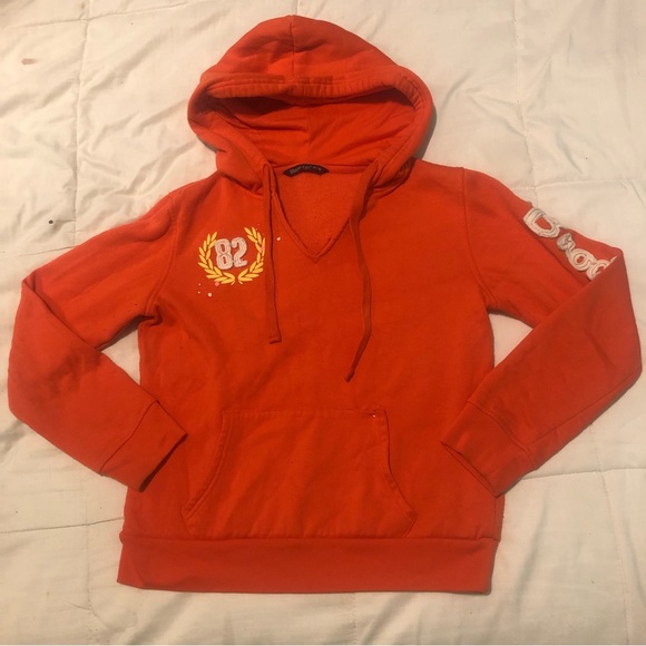 3/20$ Bluenotes - Orange Hoodie Sweater - Picture 1 of 6